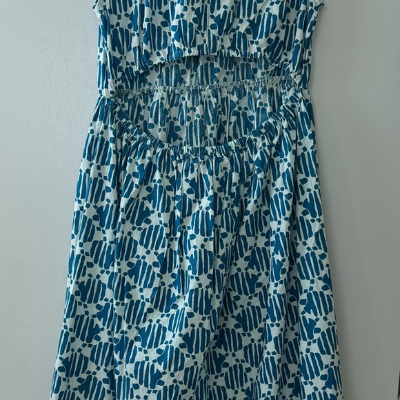 Compania Fantistica Blue Sundress L Cut Out Back Perfect Condition - Picture 7 of 7